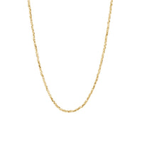 Faceted Gold Nugget Bead Necklace