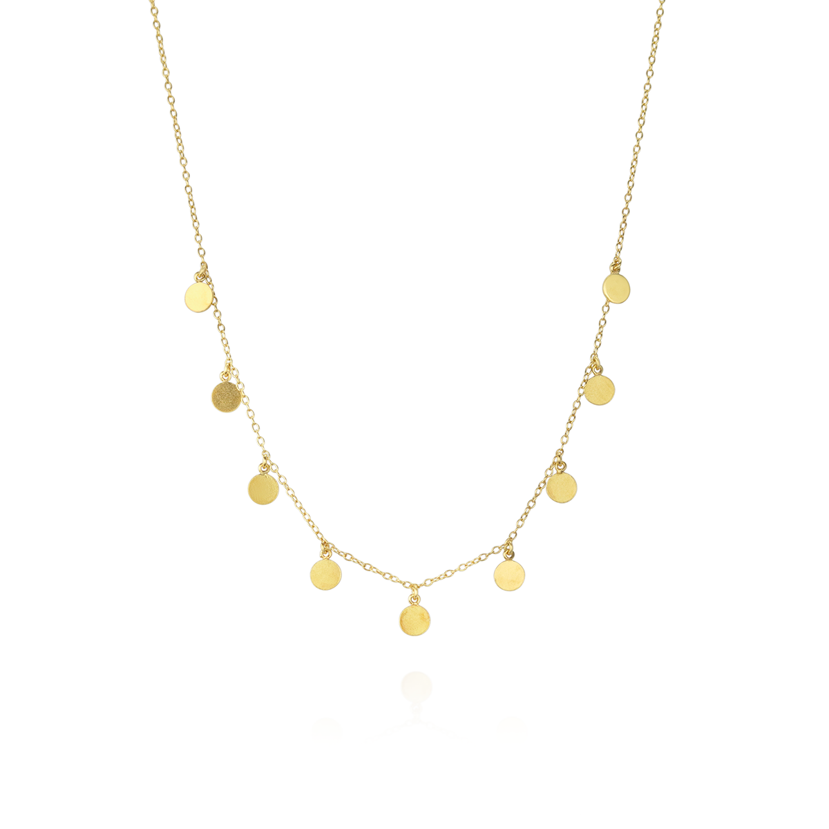 Shimmery Discs Necklace