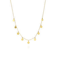 Shimmery Discs Necklace