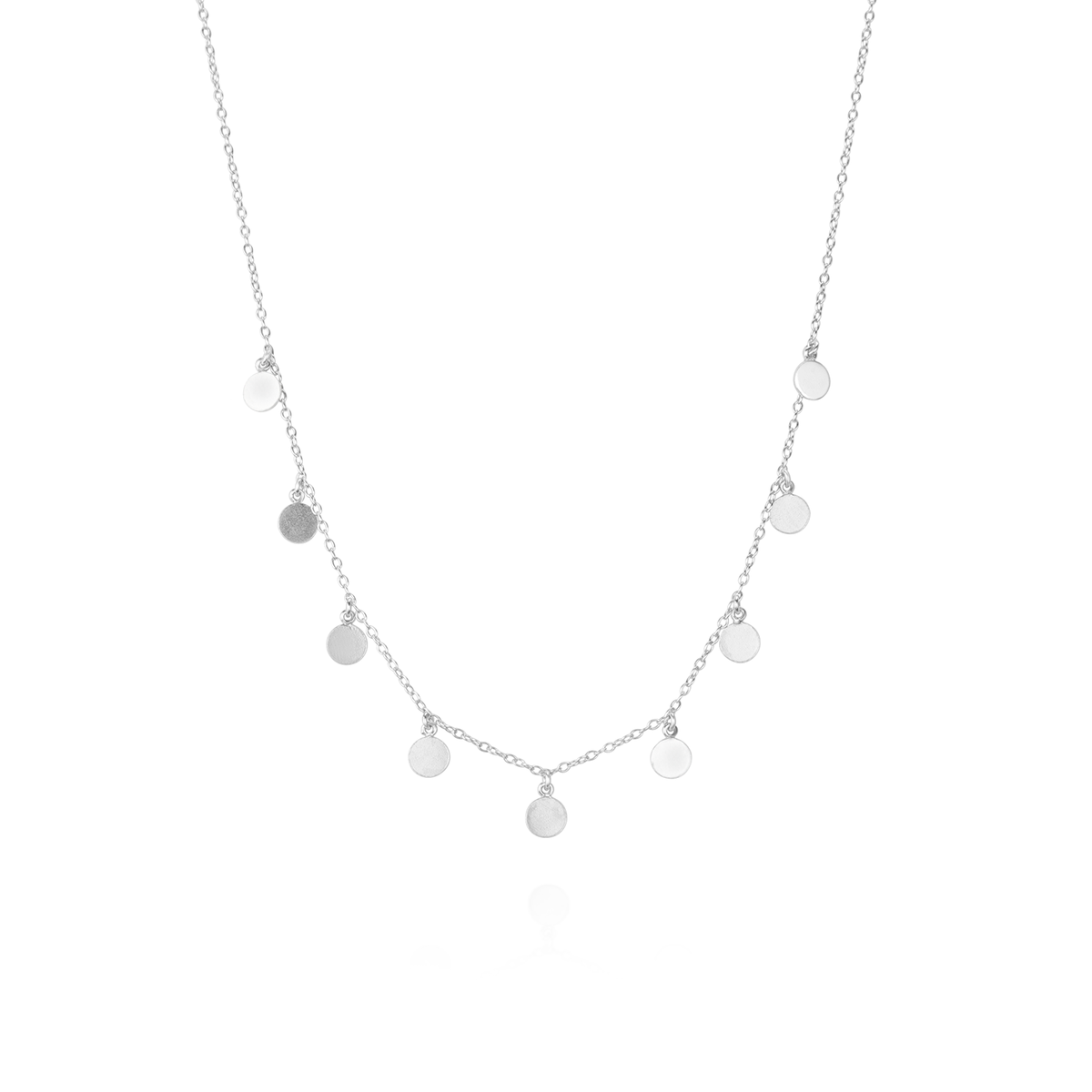 Shimmery Discs Necklace