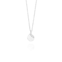 Flat Teardrop Pendant Necklace
