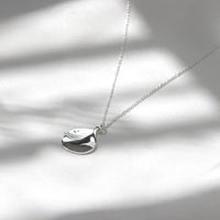 Organic Teardrop Pendant Necklace