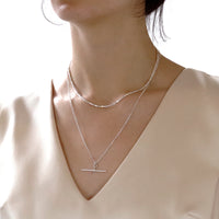 Faceted Nugget Bead Necklace