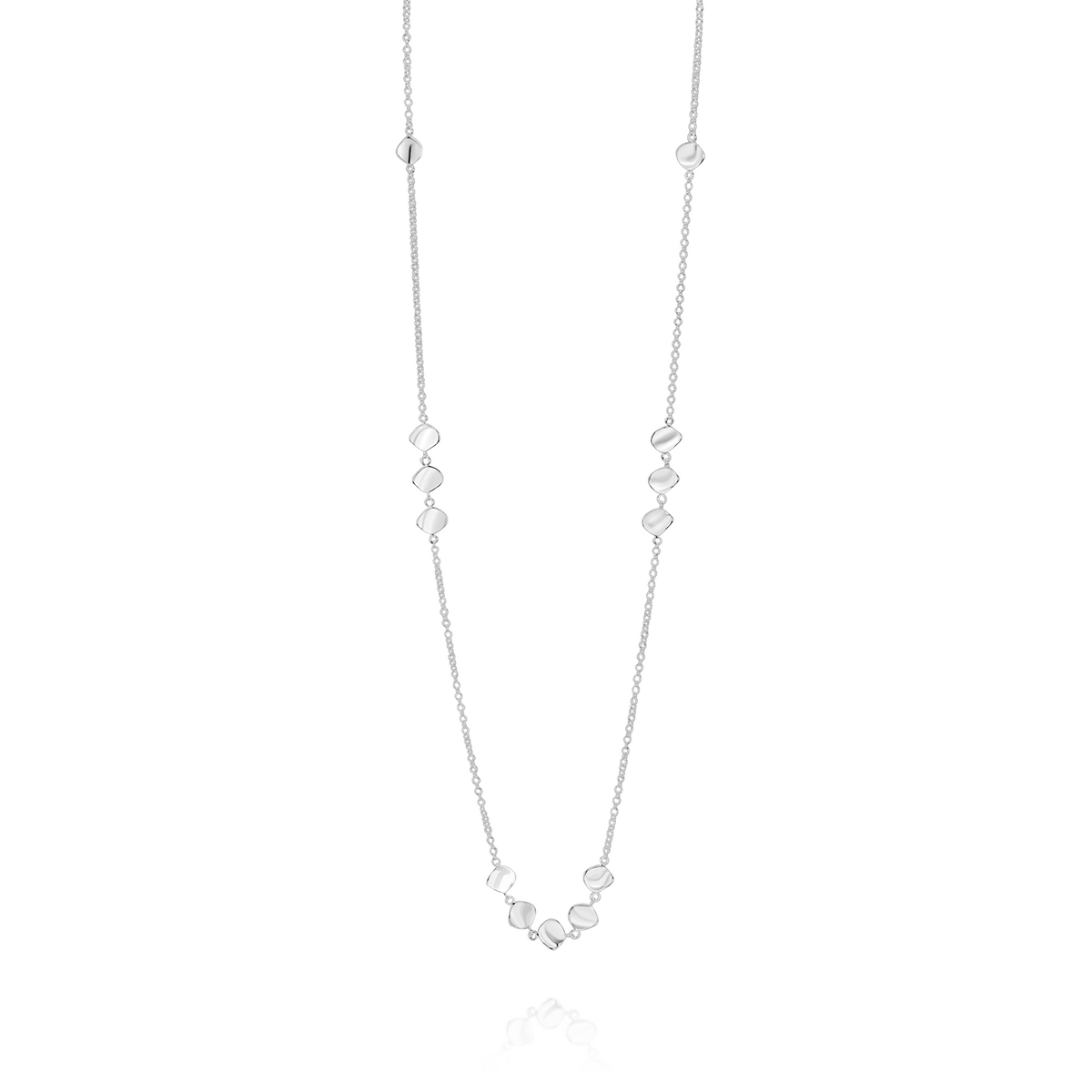 Ripple Textured Long Necklace