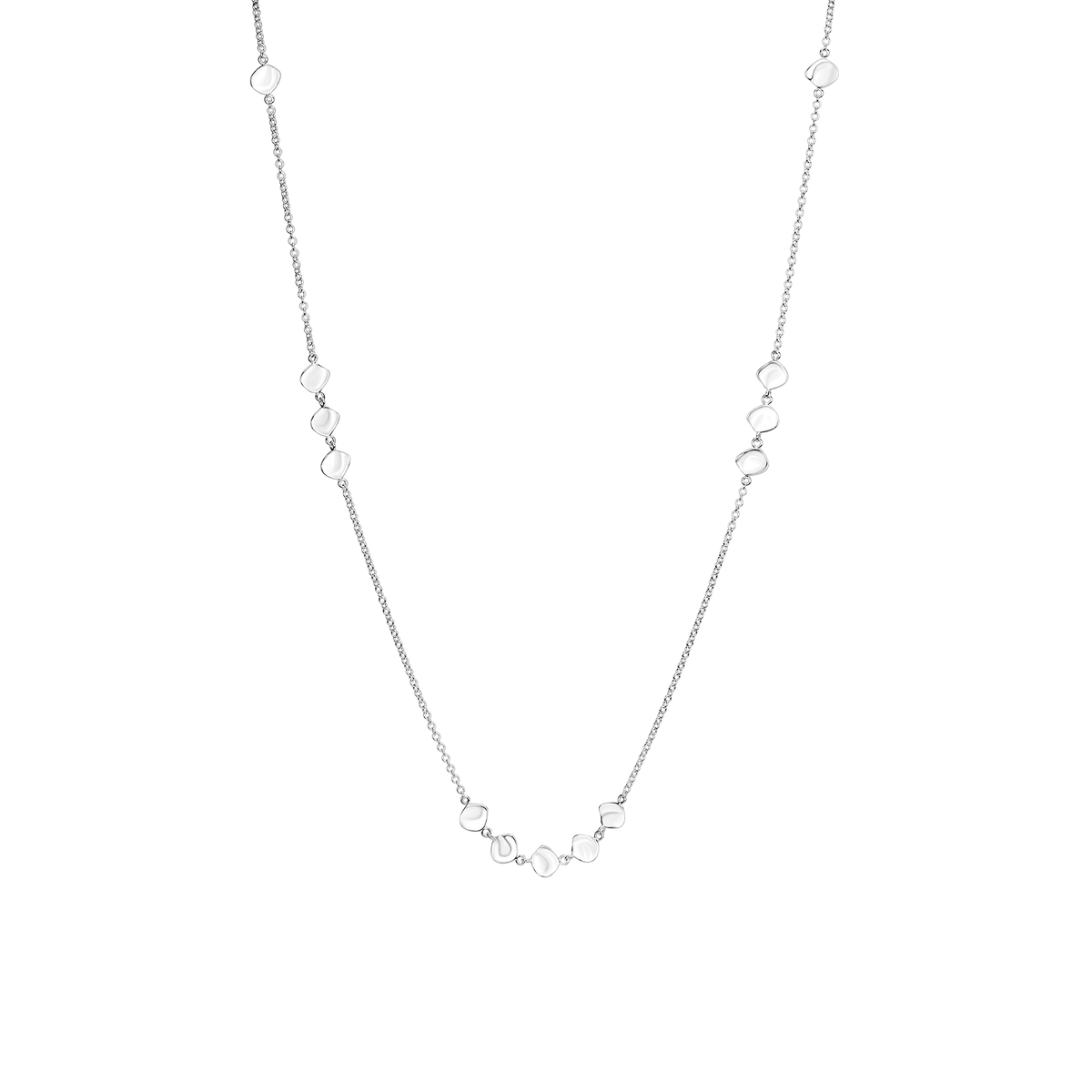 Ripple Textured Long Necklace