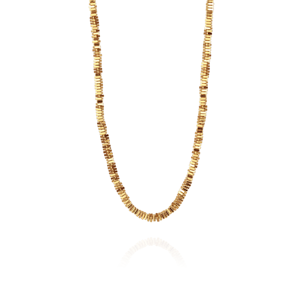 Plated Hematite Tile Necklace