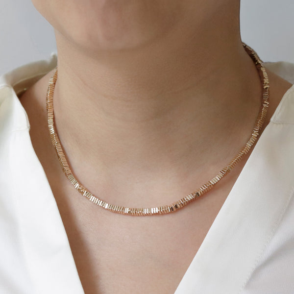 Plated Hematite Tile Necklace