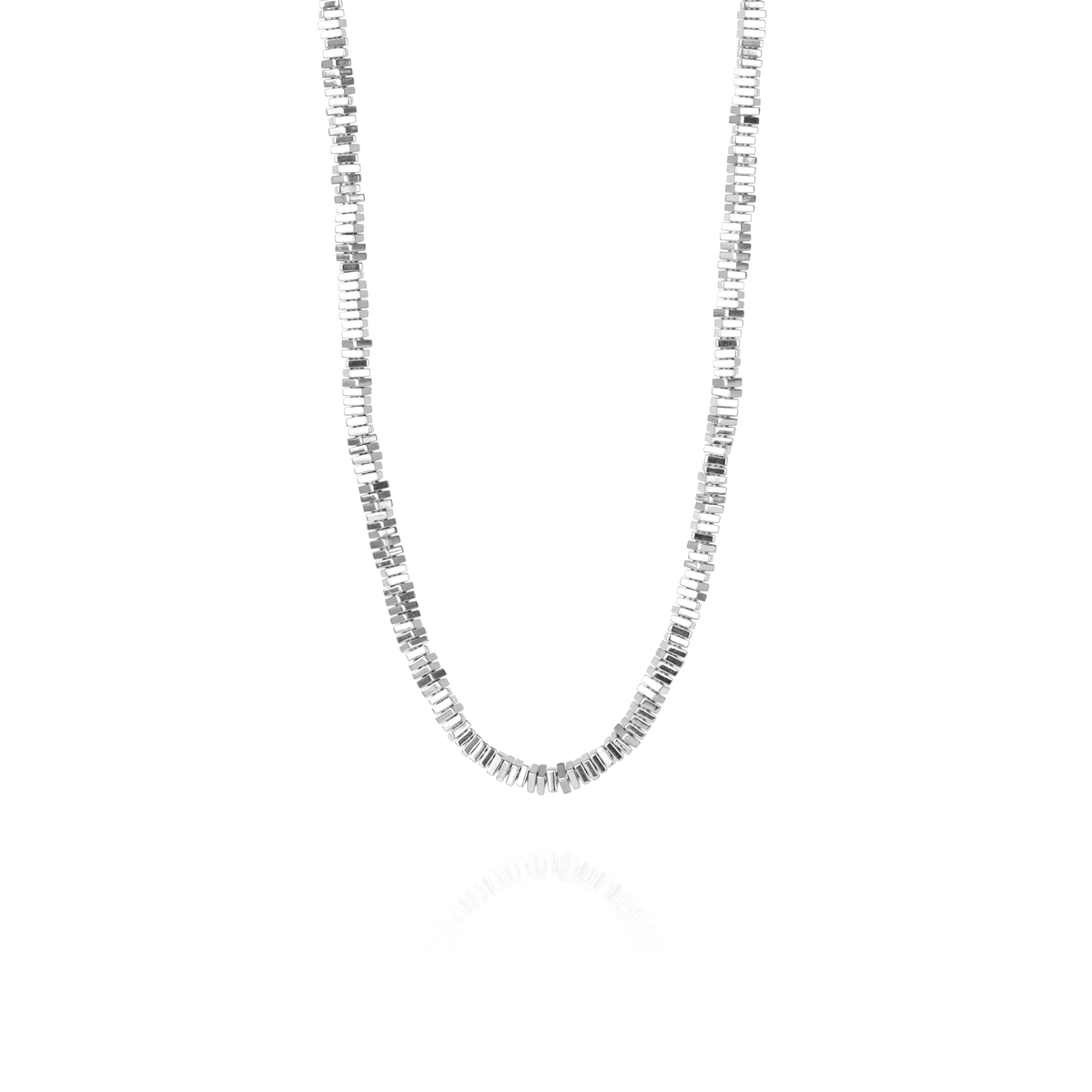 Plated Hematite Tile Necklace