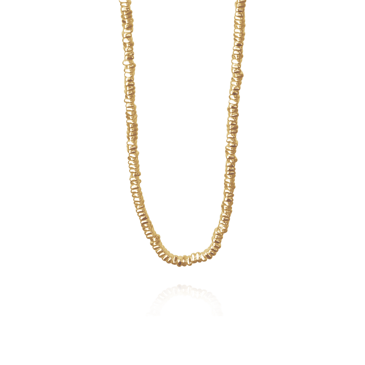 Plated Hematite Rounded Tile Necklace