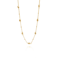 Plated Hematite Satellite Chain Necklace