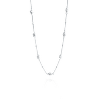 Plated Hematite Satellite Chain Necklace