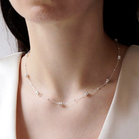 Plated Hematite Satellite Chain Necklace