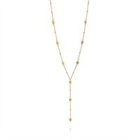 Plated Hematite Satellite Chain Y Necklace