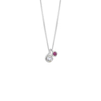 Small Double Multi Gemstone Pendant