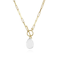 Smooth Stone Toggle Necklace