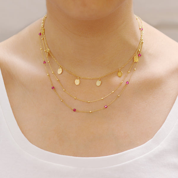 Beaded Satellite Chain Necklace