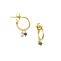 Dainty Diamond Hoops