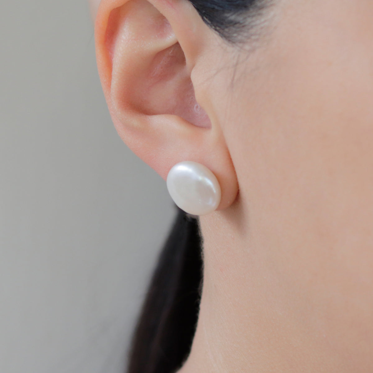Classic Coin Pearl Studs