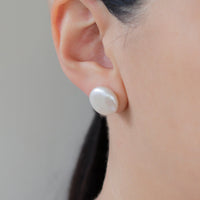 Classic Coin Pearl Studs