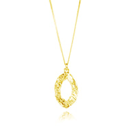 Small Metallic Textured Pendant