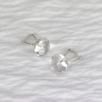Rock Crystal Hinged Earrings