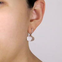 Rock Crystal Hinged Earrings