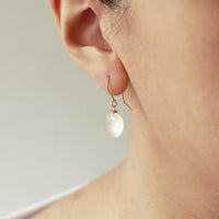 Smooth Round Gemstone Earrings