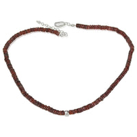 Heishi Bead Necklace with Silver Detail