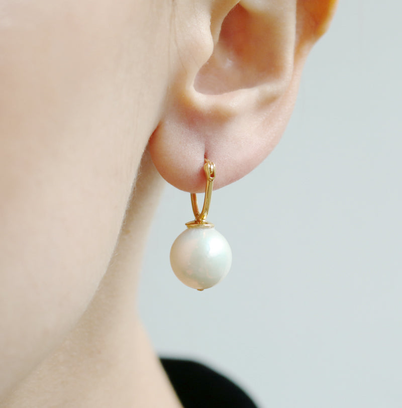 Hinged Baroque Pearl Earrings