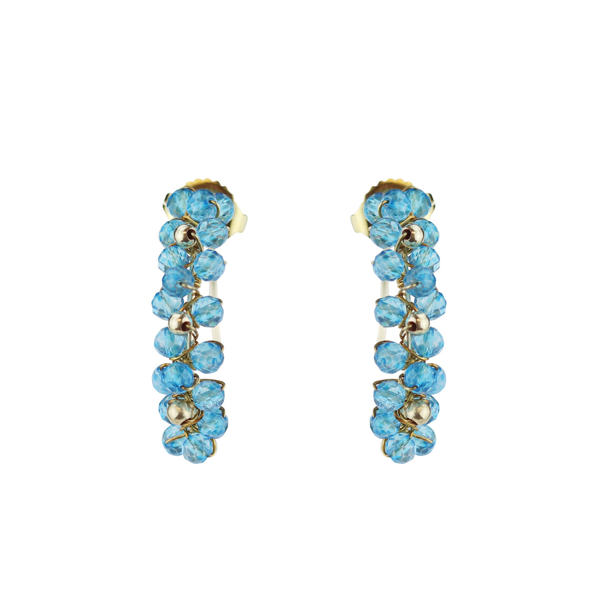 Clustered Hoop Earrings