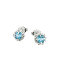 Gem Claw Set Stud Earrings