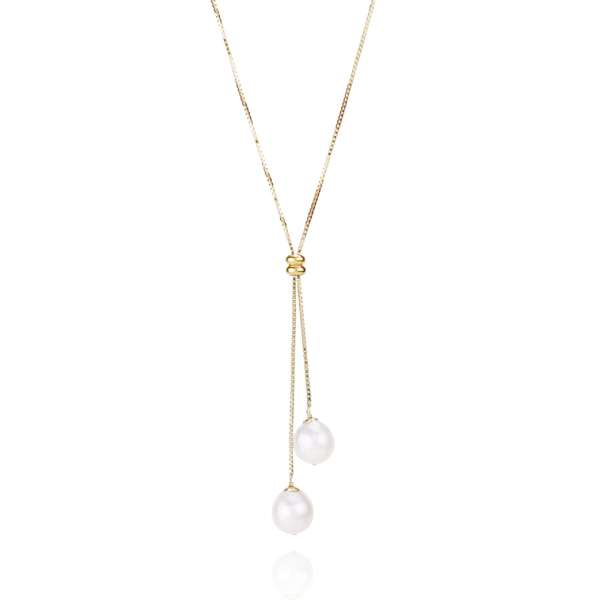 Baroque Pearl Lariat Necklace
