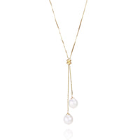 Baroque Pearl Lariat Necklace