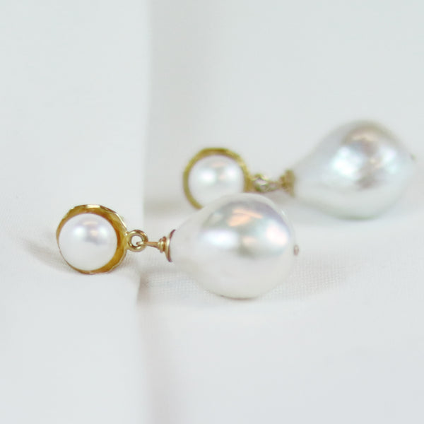 Hammered Discs and Drop Pearls