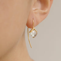 Cushion Cut Textured Earrings