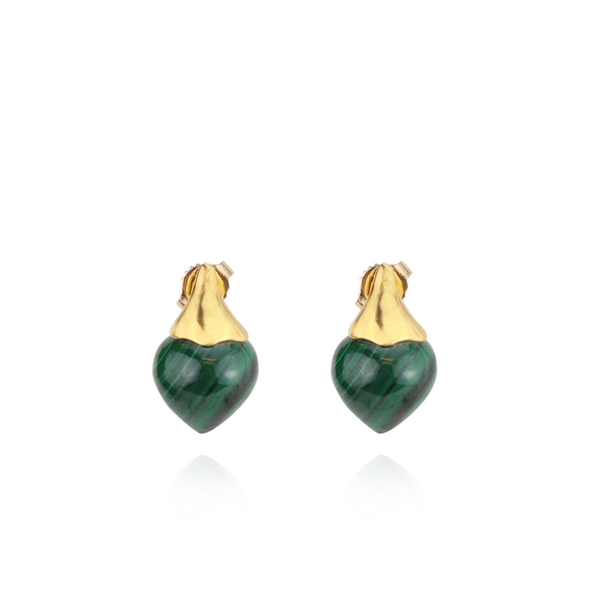 Malachite Stud Earrings