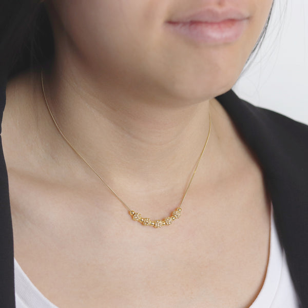Ornate Gold Bead Necklace