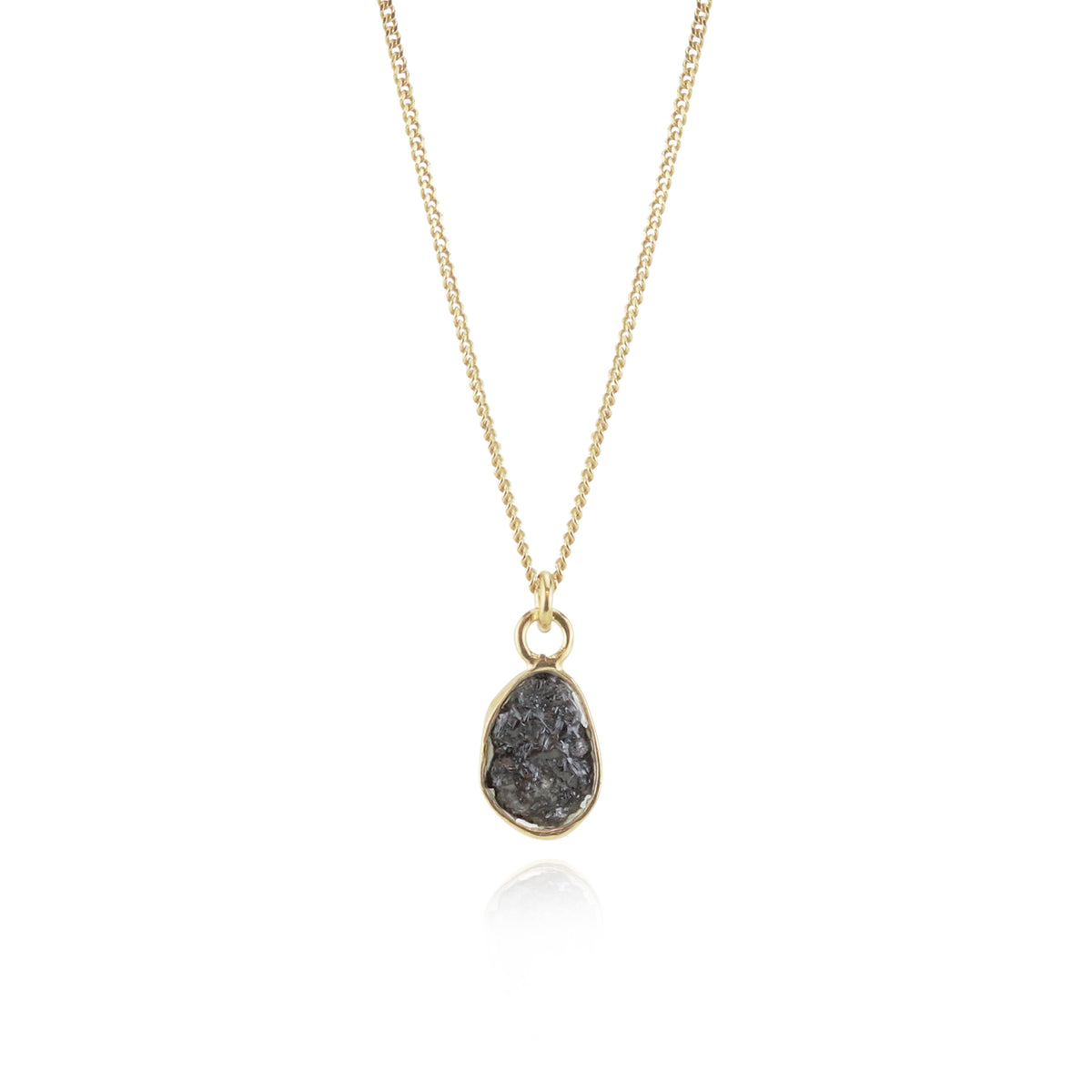 Rough Diamond Pendant Necklace