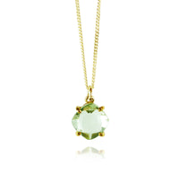 Square Gem Pendant Necklace
