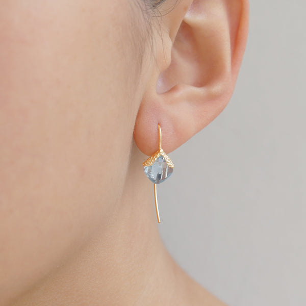 Cushion Cut Textured Earrings