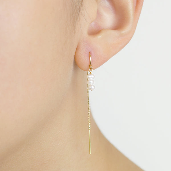 Pearl Threader Earrings