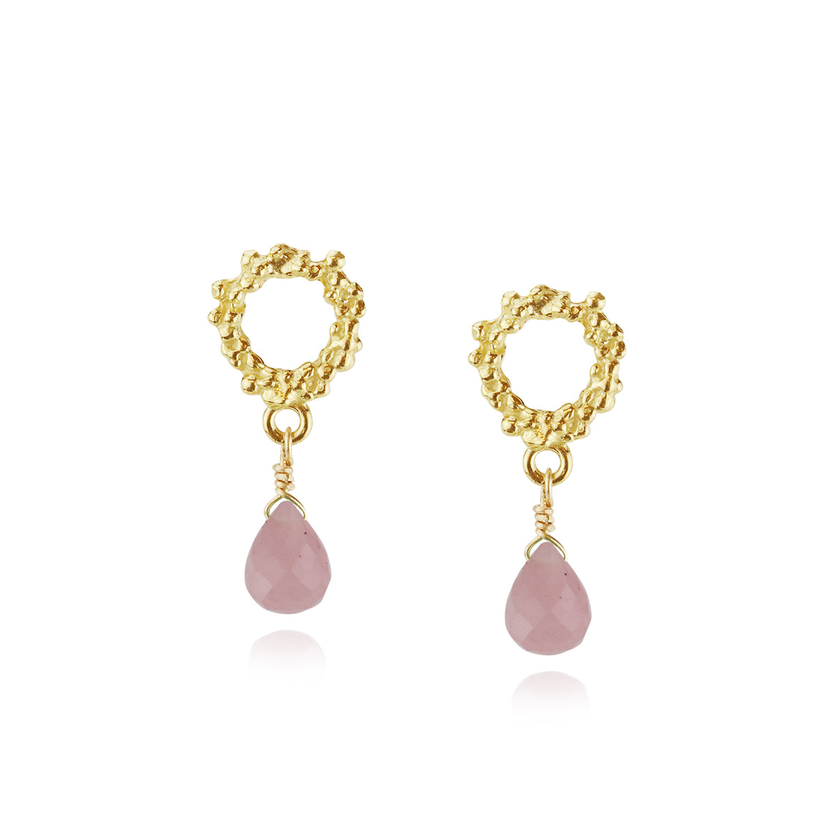 Briolette Textured Drop Earrings