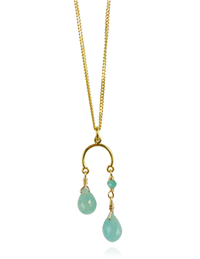 Double Briolette Drop Pendant