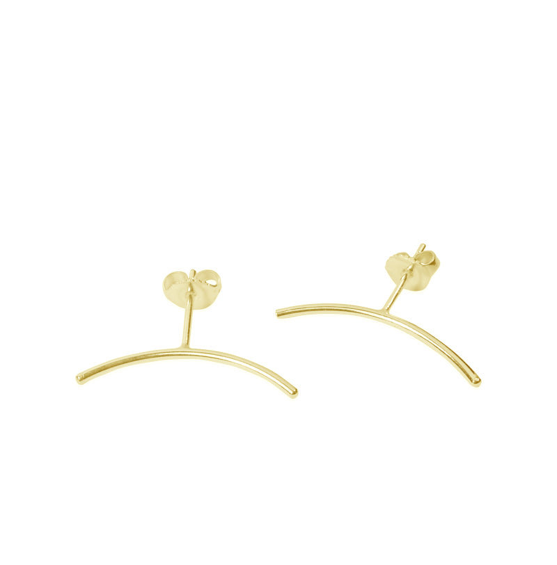 Curved Stud Earrings