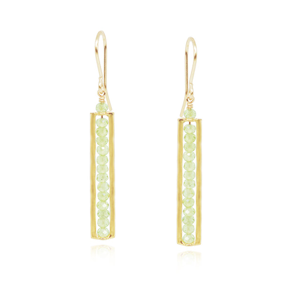 Gem Beads Pod Earrings