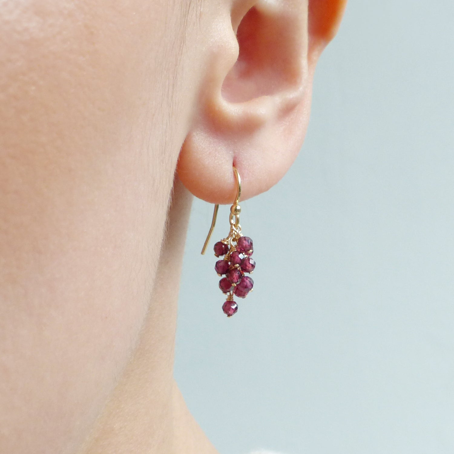 Grape garnet earrings cheap