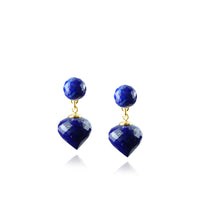 Double Gem Drop Earrings