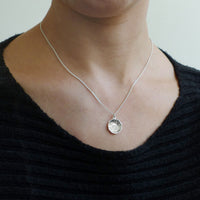 Silver Disc Pendant