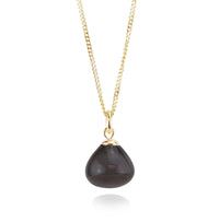 Mini Smooth Stone Pendant Necklace