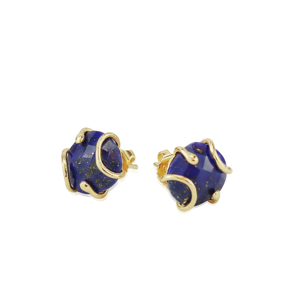 Caged Nugget Stud Earrings